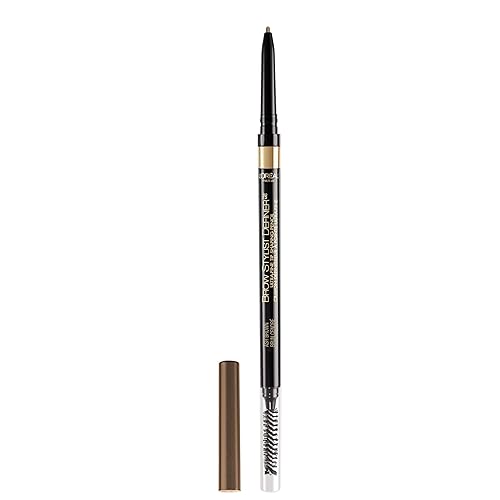 L'Oreal Paris Makeup Brow Stylist Definer Waterproof Eyebrow Pencil, Ultra-Fine Mechanical Pencil, Draws Tiny Brow Hairs and Fills in Sparse Areas Beauty & Personal Care L'Oreal Paris