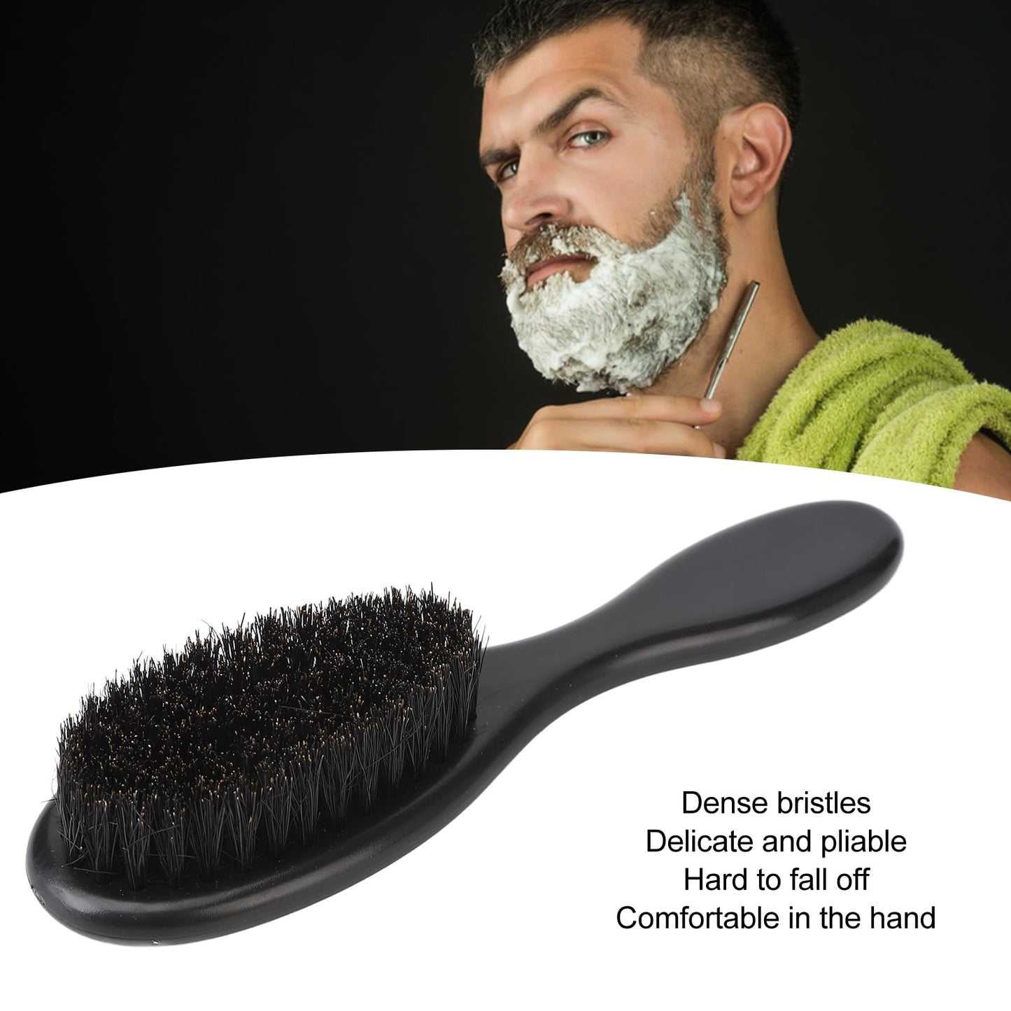 Dioche Men's Beard Brush, Soft Brush for Daily Care and Styling with Excellent Craftsmanship and Good Cleaning Effect Beauty and Personal Care Dioche