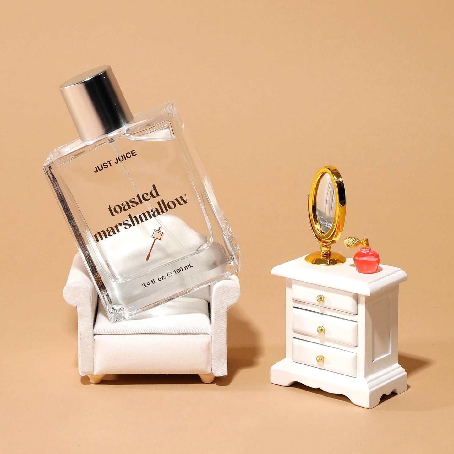 Just Juice Toasted Marshmallow - Vanilla Perfume for Women and Men - Gourmand Perfume with Caramel, Marshmallow, Amber Notes - 3.4 oz Beauty & Personal Care Just Juice
