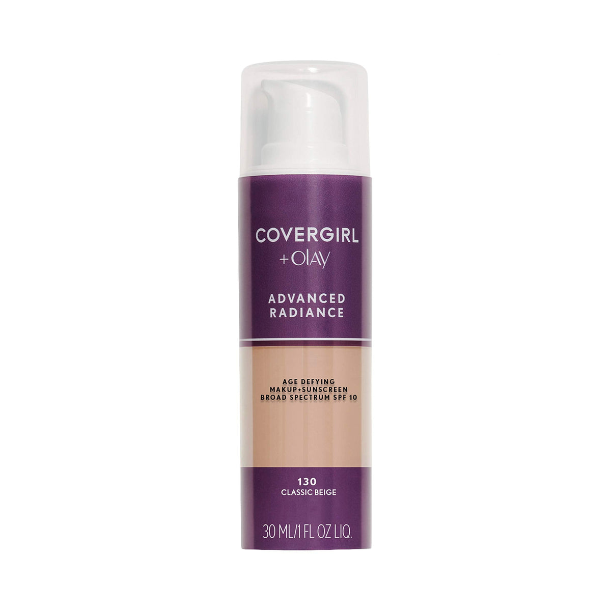 COVERGIRL Advanced Radiance Age Defying Foundation Makeup, Creamy Natural 120, 1 Ounce (Packaging May Vary) Liquid Foundation Base Beauty & Personal Care COVERGIRL