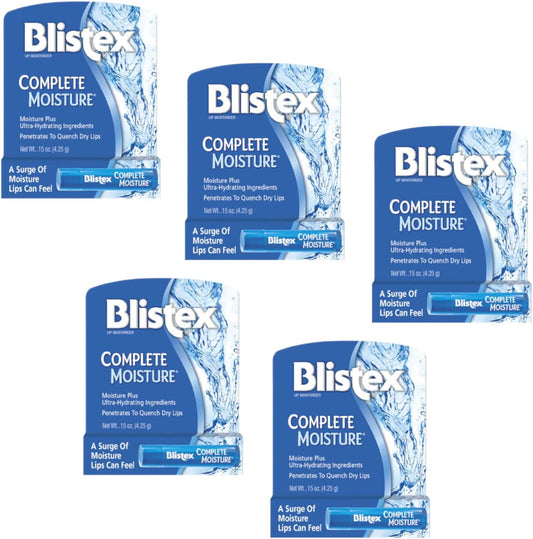 Special pack of 5 BLISTEX COMPLETE MOIST BALM 0.15 oz Beauty and Personal Care Blistex