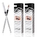 Fashionwu White Eyeliner Pencil Professional Highlighter Eye Liner Pen Soft Strokes Waterproof Long-Lasting Eyeshadow Eye Silkworm Brighten Pencil Beauty & Personal Care Fashionwu
