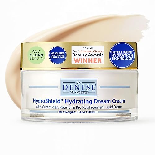Dr. Denese HydroShield Dream Cream 3.4 oz - Advanced Moisturizer with Retinol, Peptides and Ceramides for Smooth Radiant Skin, Improved Elasticity Beauty & Personal Care Dr. Denese