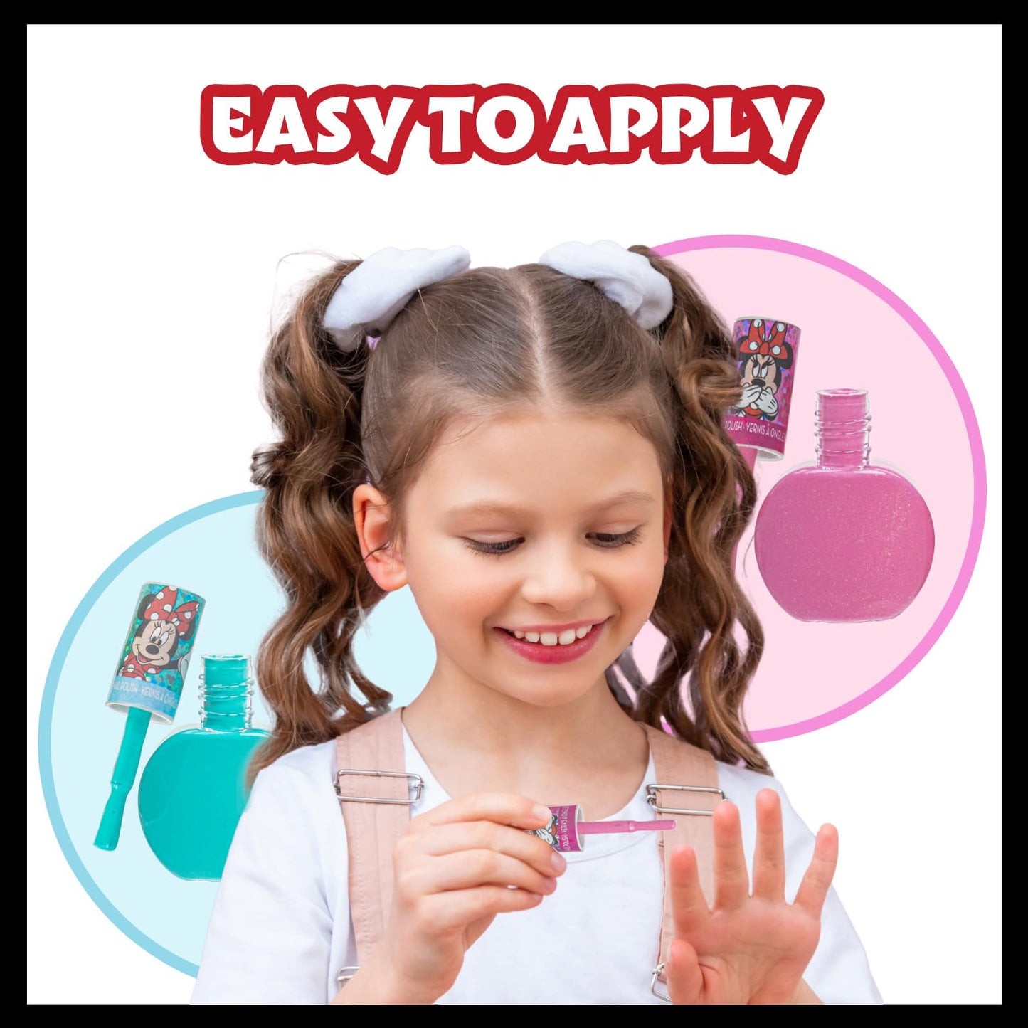 Disney Minnie Mouse - Townley Girl Non-Toxic Peel-Off Nail Polish Set for Girls, Glittery and Opaque Colors, Ages 18 Pcs|Perfect for Parties Beauty & Personal Care Townley Girl