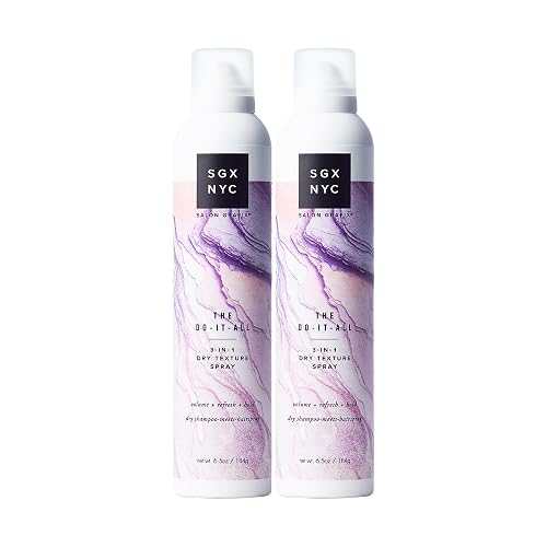 SGX NYC The Do It All 3-in-1 Dry Texture Spray - Versatile Dry Shampoo and Texture Spray for Refreshed Hair - Volumizing Hair Products - 2 pc Beauty & Personal Care SGX NYC