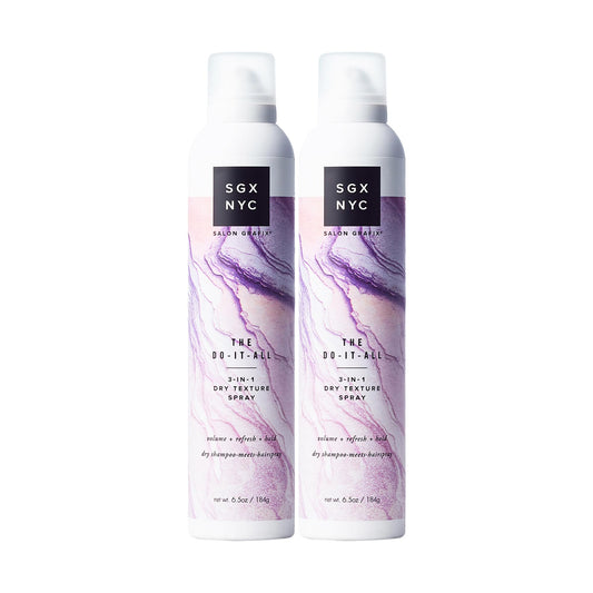 SGX NYC The Do It All 3-in-1 Dry Texture Spray - Versatile Dry Shampoo and Texture Spray for Refreshed Hair - Volumizing Hair Products - 2 pc Beauty & Personal Care SGX NYC