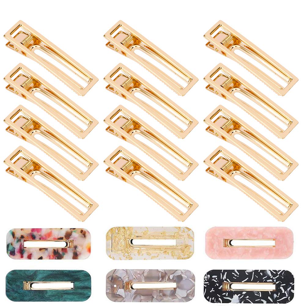 Gukasxi 30pcs Alligator Hair Clips Barrettes Metal Hollow Hair Clip for Silicone Mold Making Pearl Acrylic Resin Hair Pin Hairbow Hairpins Accessories Beauty & Personal Care Gukasxi