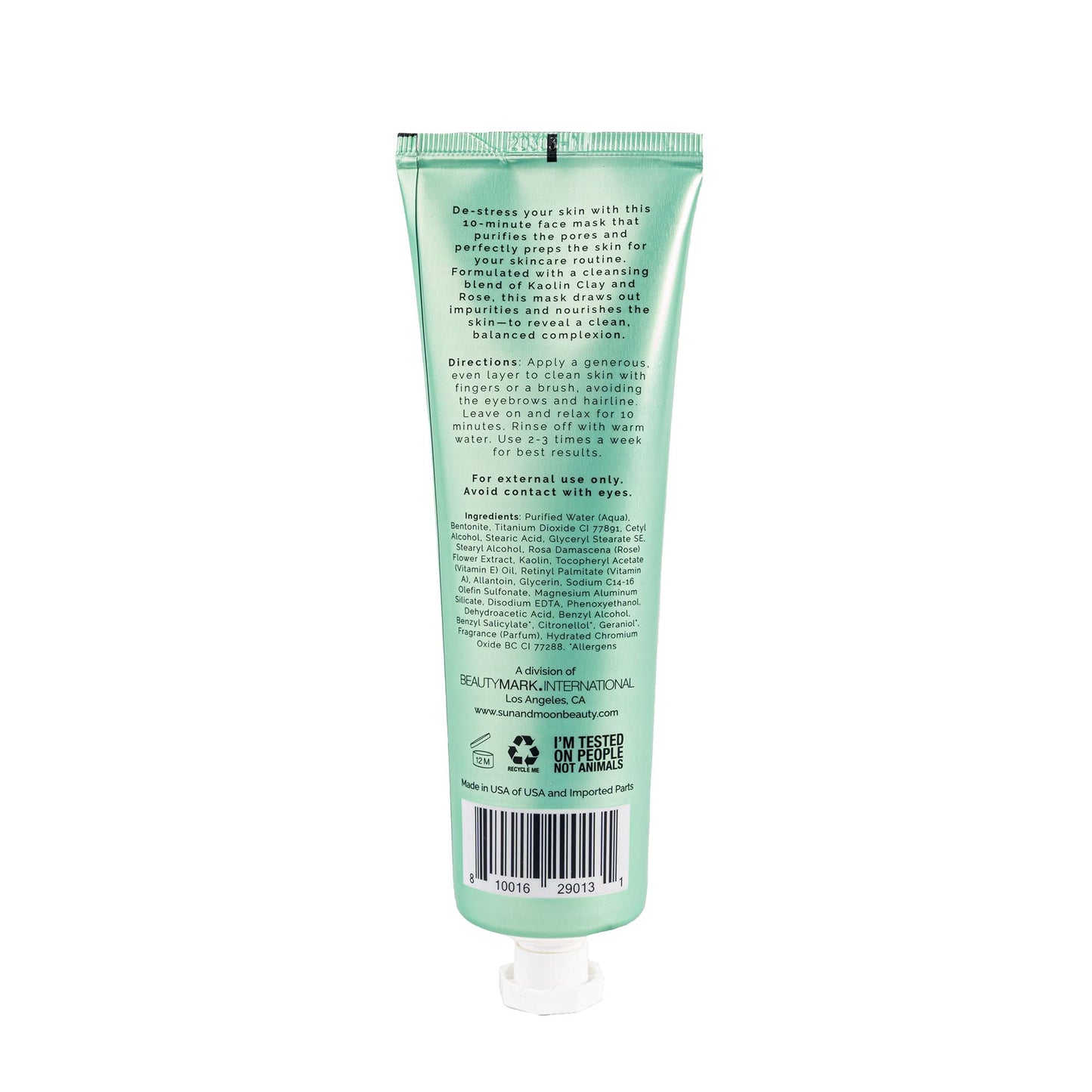 Sun + Moon Nice to Mask You Unwind + Undo 10 Min Clay Facial with Kaolin Clay & Rose, 5.1 fl oz Beauty & Personal Care Sun + Moon