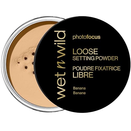 wet n wild Photo Focus Loose Baking Setting Powder, Highlighter Makeup, Suitable for All Skin Tones - Banana Beauty & Personal Care wet n wild