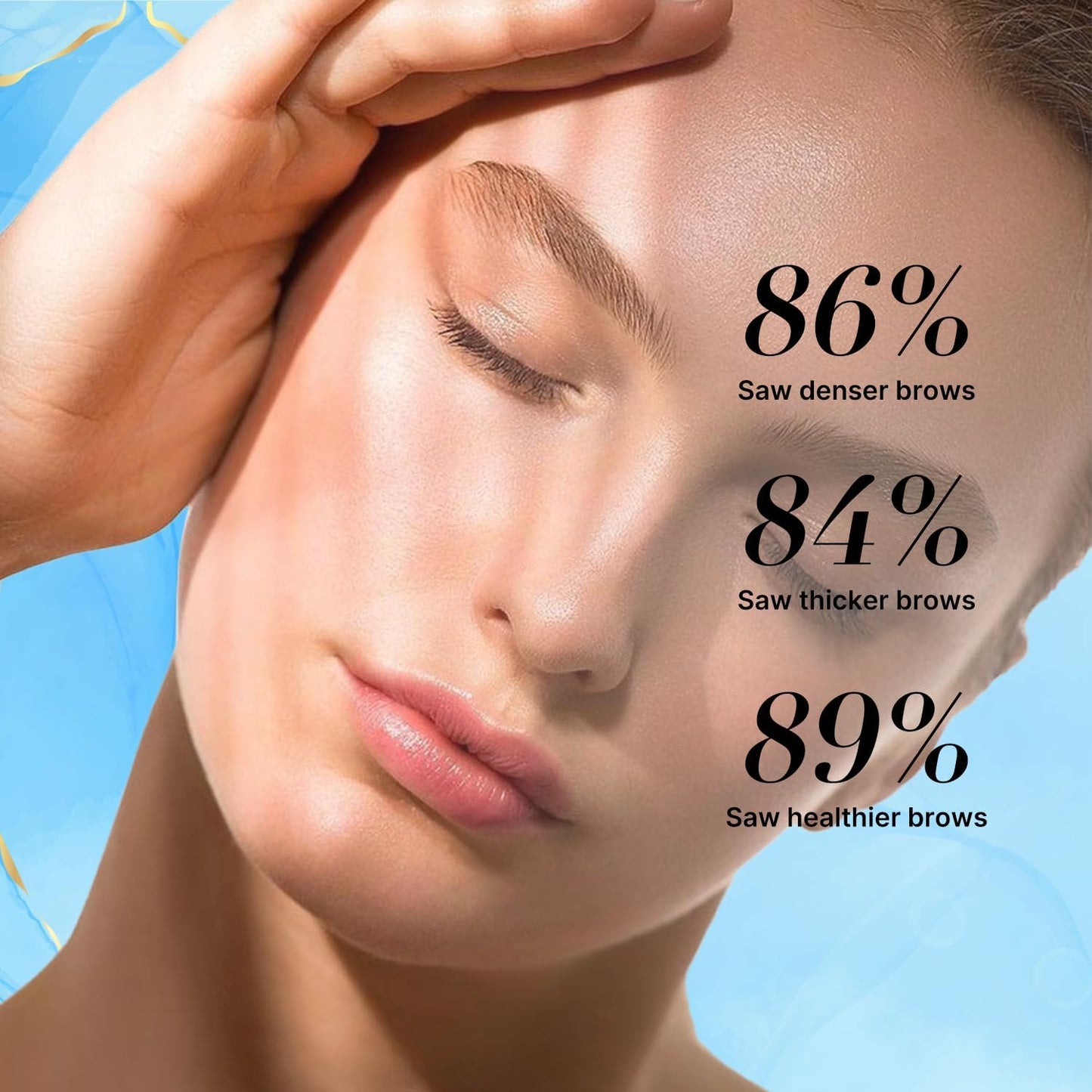 VieBeauti Eyebrow Growth Serum 5mL - Brow Serum for Fuller & Thicker Looking Brows, Advanced Nourishing Formula, Vegan & Cruelty-Free, Gentle Beauty & Personal Care VieBeauti