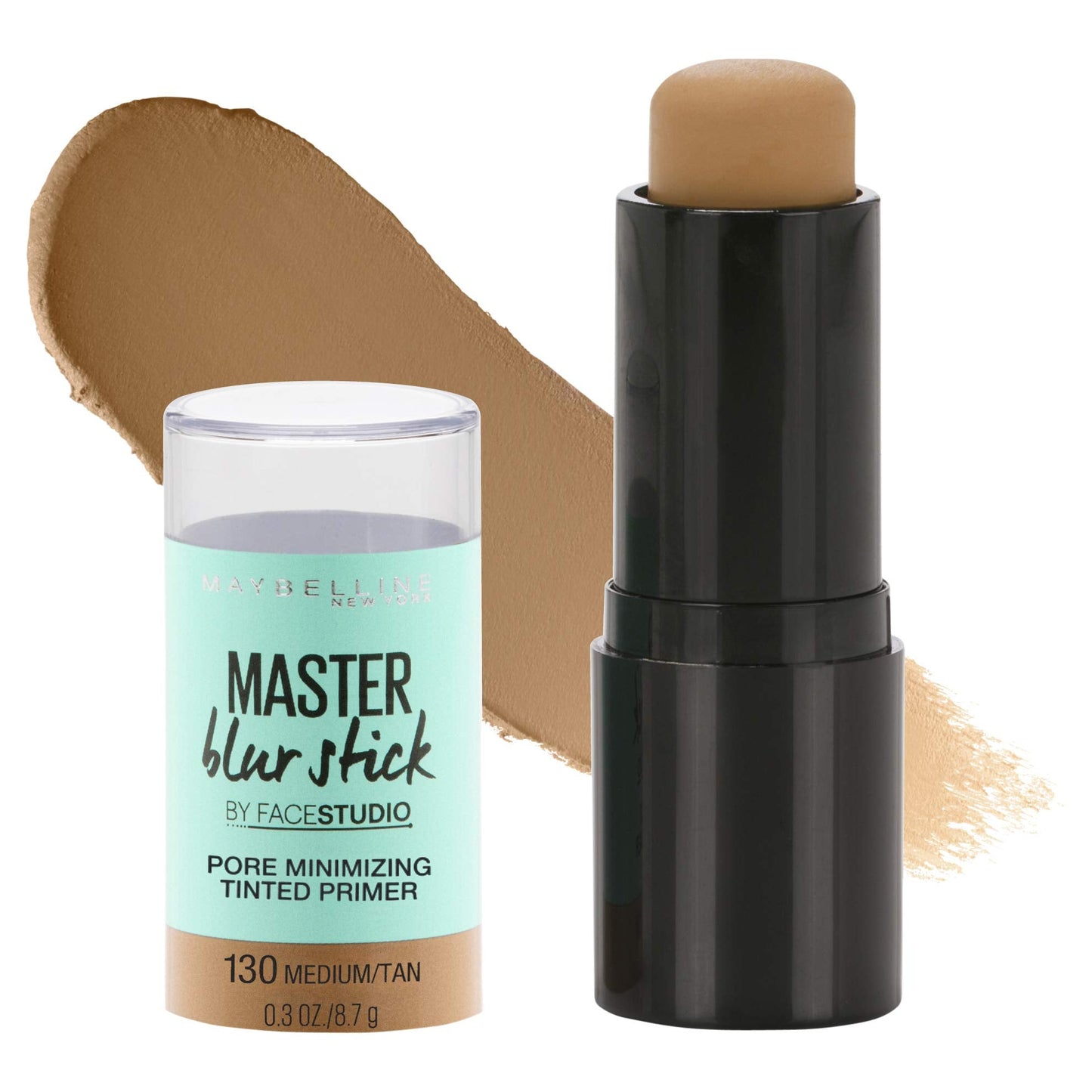 Maybelline New York Facestudio Master Blur Stick Primer Makeup, Medium/Tan, 0.3 oz. Beauty & Personal Care MAYBELLINE