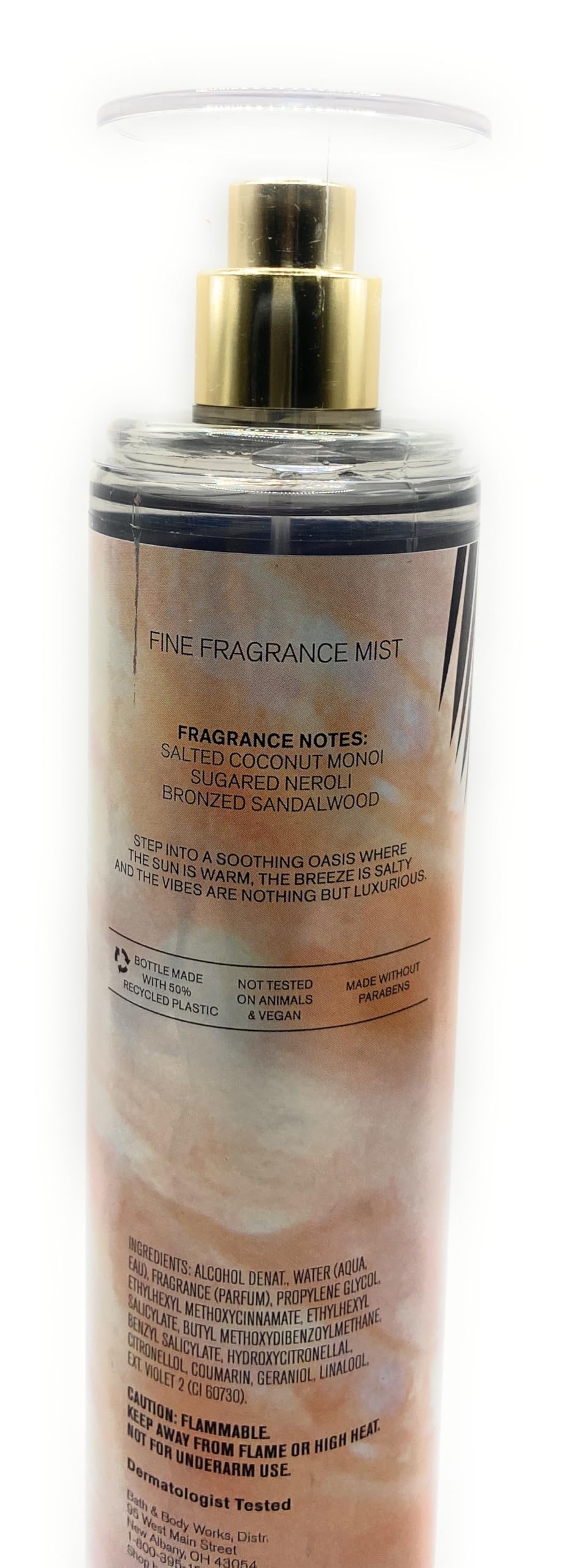 Bath and Body Works Coco Paradise Fine Fragrance Mist 8 Fluid Ounce Body Spray Black Square Logo Bottle Beauty & Personal Care Bath & Body Works