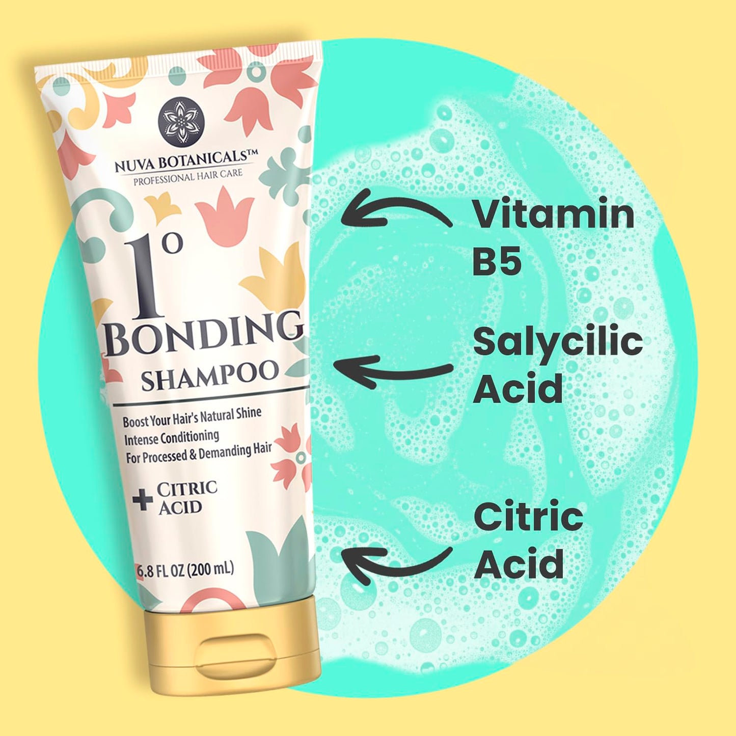 Dry Shampoo Powder with Biotin (0.42 oz) and Bonding Shampoo & Conditioner Set (6.8 Fl oz each) - Strengthening Formula to Restore Damaged Hair Beauty & Personal Care Nuva Botanicals