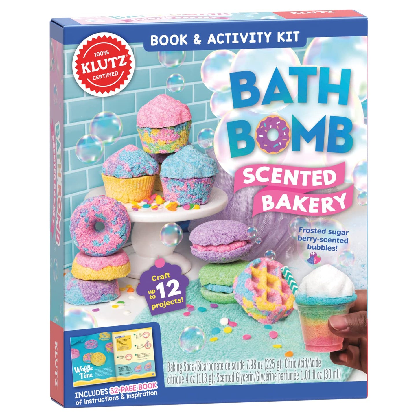 KLUTZ Bath Bomb Scented Bakery Craft Kit Small Beauty and Personal Care Klutz