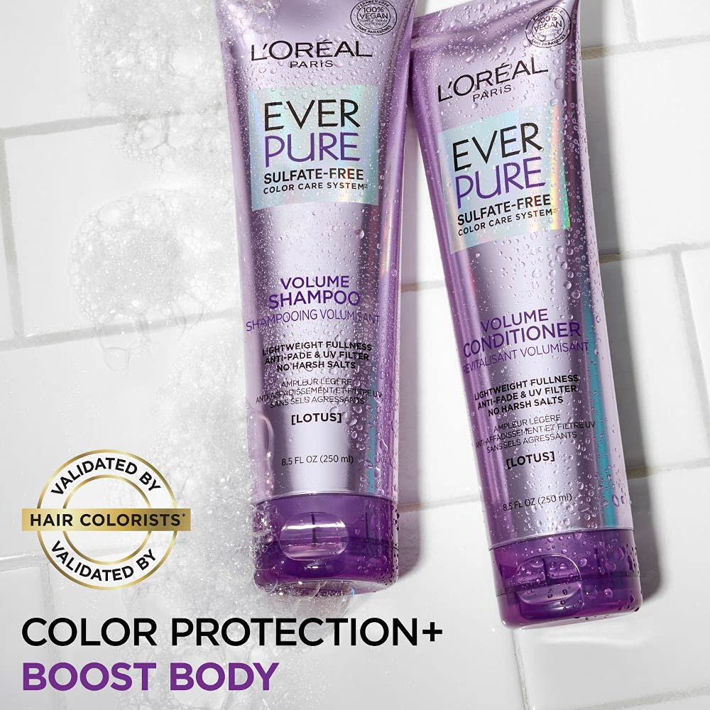 L’Oréal Paris Moisture Sulfate Free Conditioner, Hair Care for Color-Treated Hair with Rosemary Botanicals, EverPure, 8.5 Oz (Packaging May Vary) Beauty & Personal Care L'Oreal Paris