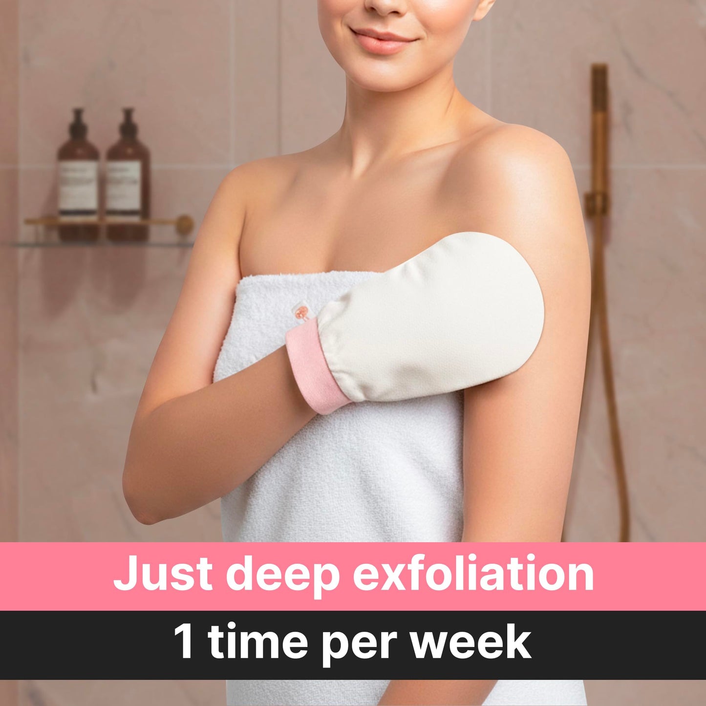 Vegan Silk Exfoliating Gloves Set (2 Pack) - Korean Spa Body Scrubber Mitt for Dead Skin & Ingrown Hair - Gift for Smooth Glowing Skin Beauty and Personal Care Nature Creature