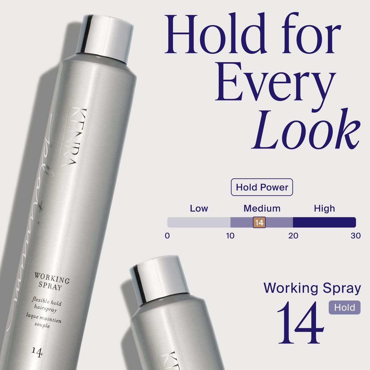 Kenra Professional Platinum Working Spray 14 50% | Flexible Hold Hairspray | Fast-Drying, Non-Sticky | Creates Volume & Texture | Leaves Hair