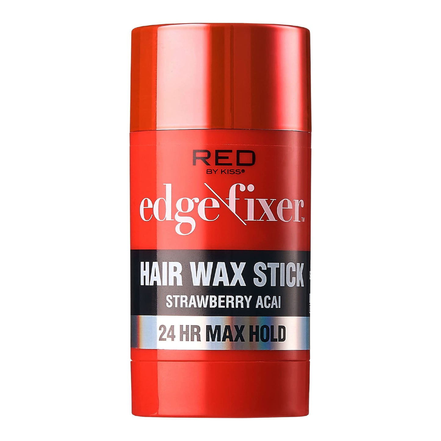 Red by Kiss Hair Wax Stick 24HR Max Hold Edge Fixer Edge Control Pomade Non-Sticky, Non-Oily Flake Free Hair Styling Wax (Strawberry Acai) Beauty & Personal Care Red by Kiss