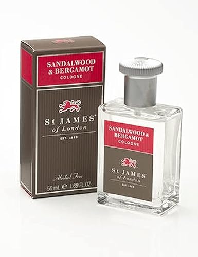 St James of London Sandalwood & Bergamot Cologne, 1.69 Fl Oz Beauty & Personal Care St James of London