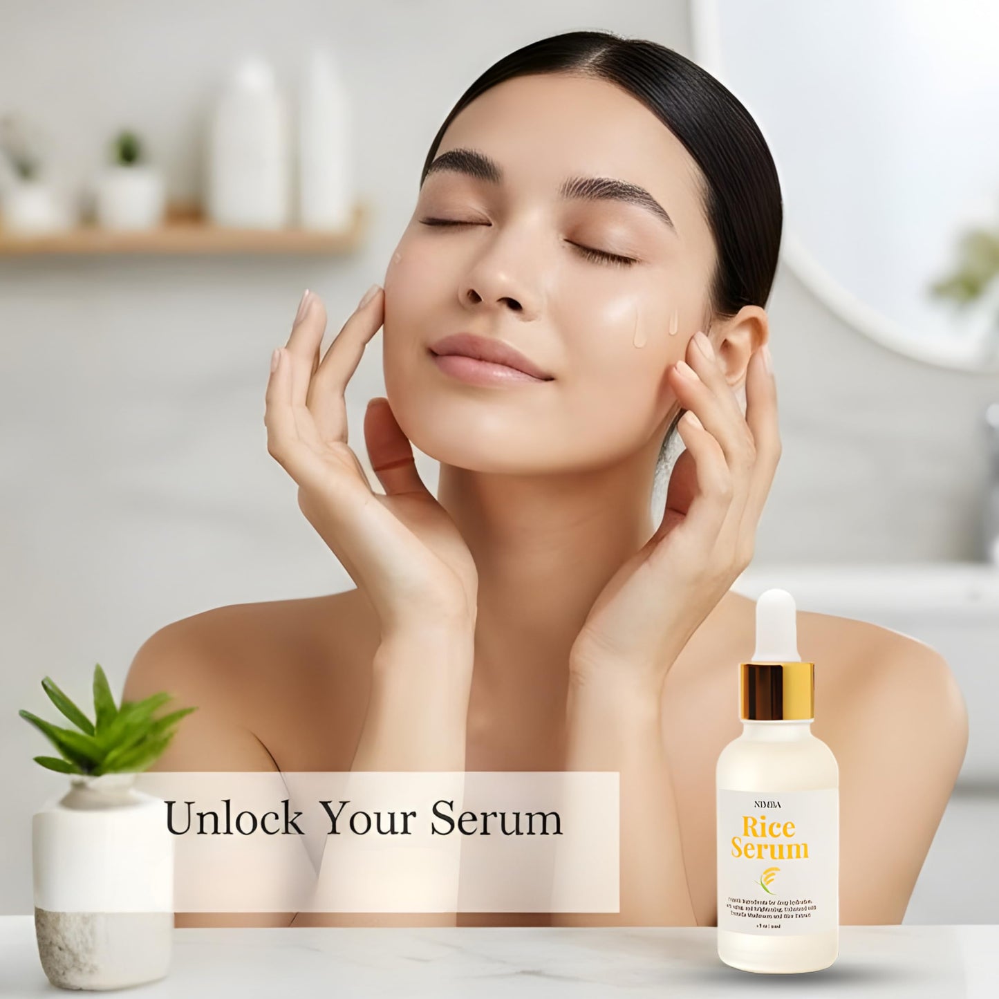 NIMBA Rice Serum for Glass Skin | Premium Anti-Aging Face Serum with Tremella Extract & Sweet Potato | Deep Hydration, Skin Barrier Natural & Handmade Beauty & Personal Care Nimba Cosmetics