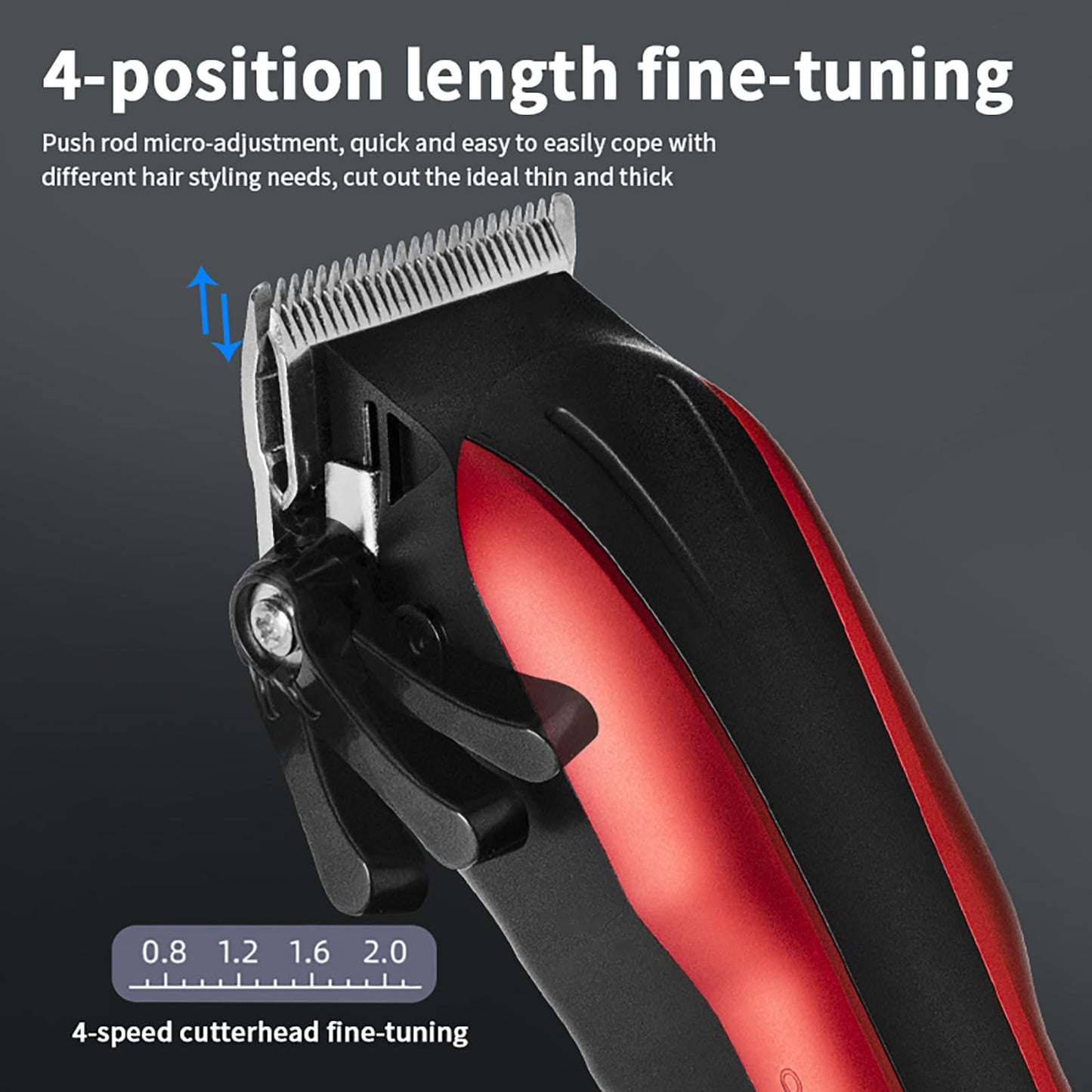 QDKVTNDJZ Professional Hair Clippers for Men, Cordless, Rechargeable Trimmers for Haircuts with Cable, Ideal for Barbers Beauty and Personal Care QDKVTNDJZ