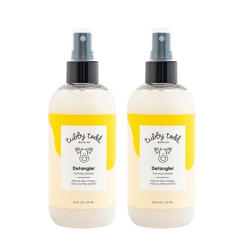 TUBBY TODD Hair Detangler Spray for Kids - Hair Detangling Spray with Baobab & Coconut Oil - Gentle & Moisturizing Kids Hair Detangler Spray - 8.5oz Beauty & Personal Care TUBBY TODD