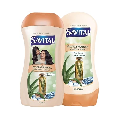 Yahve - Savital Shampoo and Conditioner Set - Rosemary Inspired Formula - Daily Hair Care - 510 mL & 490 mL (17.3 oz - 16.6 oz) Beauty & Personal Care Yahve