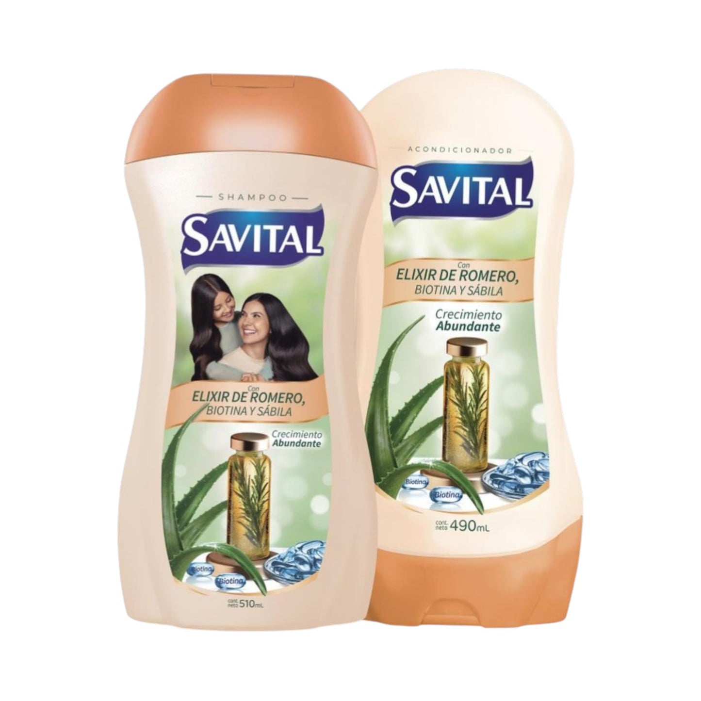 Yahve - Savital Shampoo and Conditioner Set - Rosemary Inspired Formula - Daily Hair Care - 510 mL & 490 mL (17.3 oz - 16.6 oz) Beauty & Personal Care Yahve