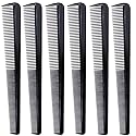 LUXXII (6 Count) 7.5" Barber Hair Comb Beard & Mustache Pocket Combs for Men's Hair Beard Mustache and Sideburns Beauty & Personal Care LUXXII