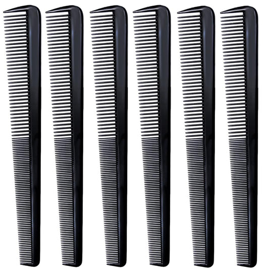 LUXXII (6 Count) 7.5" Barber Hair Comb Beard & Mustache Pocket Combs for Men's Hair Beard Mustache and Sideburns Beauty & Personal Care LUXXII