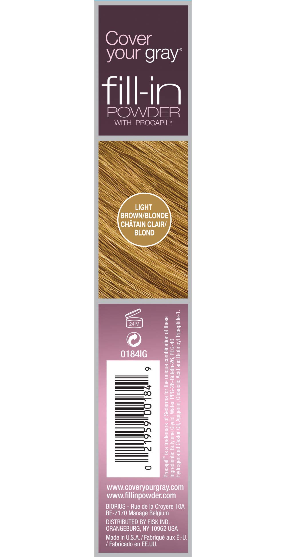 Cover Your Gray Fill in Powder, Light Brown, 1 Count (Pack of 3) Beauty & Personal Care Cover Your Gray