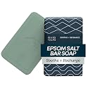 Oars + Alps Exfoliating & Moisturizing Bar Soap for Men, Deep Cleaning Soap, Clean Ingredients, All Skin Types, Epsom Salt, 1pk Beauty & Personal Care Oars + Alps