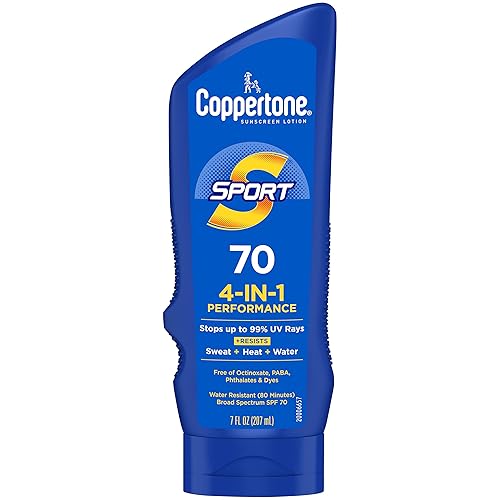Coppertone SPORT Sunscreen Lotion Broad Spectrum SPF 70 (7 Fluid Ounce) (Packaging may vary) Beauty & Personal Care Coppertone