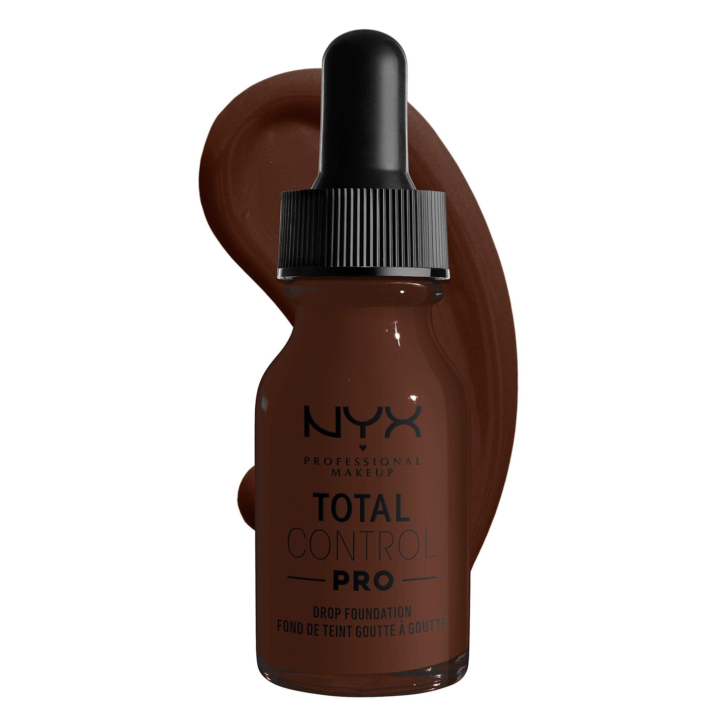NYX PROFESSIONAL MAKEUP Total Control Pro Drop Foundation, Skin-True Buildable Coverage - Deep Ebony Beauty & Personal Care NYX PROFESSIONAL MAKEUP