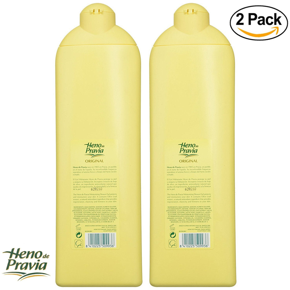 Heno de Pravia Shower Gel 22.5 Oz. 2-PACK Original Beauty & Personal Care Heno de Pravia