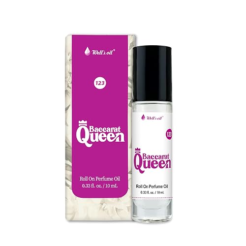 Well's Oil Roll-On Perfume Oil (Bacarat Queen) | Long-Lasting | Paraben-Free | 0.33 Fl Oz / 10 ml Beauty & Personal Care Well's Oil