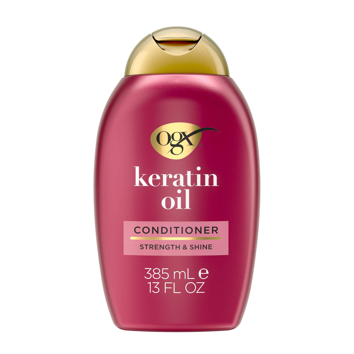 OGX Anti-Breakage + Keratin Oil Fortifying Anti-Frizz Conditioner for Damaged Hair & Split Ends, with Keratin Proteins & Argan Oil, Paraben-Free,