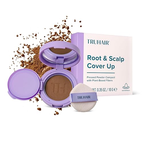 TRUHAIR Root & Scalp Cover Up Pressed Powder Compact, Waterproof, Weightless Hair Coverage & Bald Spot Concealing, Root Touch Up Hair Color for Gray Beauty & Personal Care Truhair
