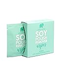 ella+mila Soy Nail Polish Remover Wipes - Non-Acetone, Non-Toxic Fingernail Polish Remover Pads - Travel Size, Individually Wrapped, Lint Free Beauty & Personal Care ella+mila