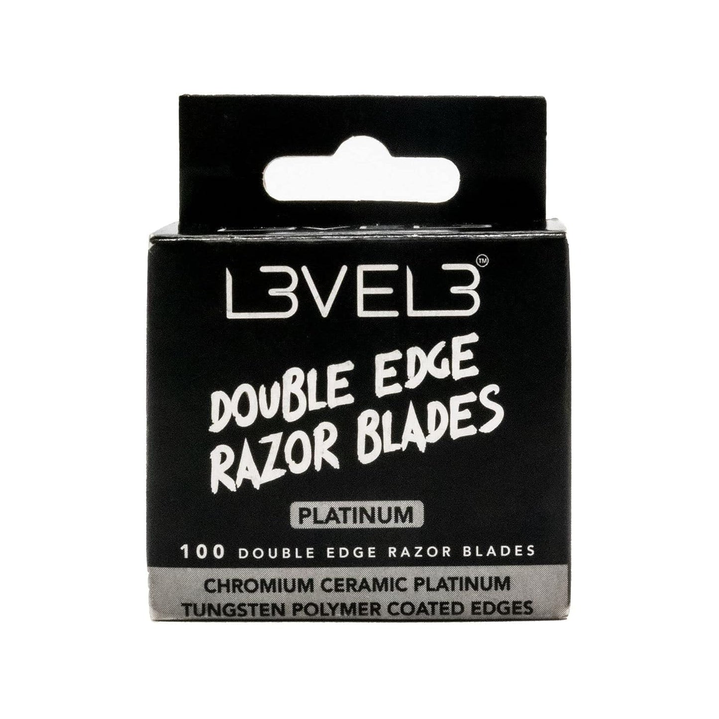 L3 - Level 3 Double Edge Razor Blades - Platinum Coated, Stainless Steel Razor Blades for the Close Shave - for Double Edged Safety Razors - 100 Count Beauty and Personal Care L3