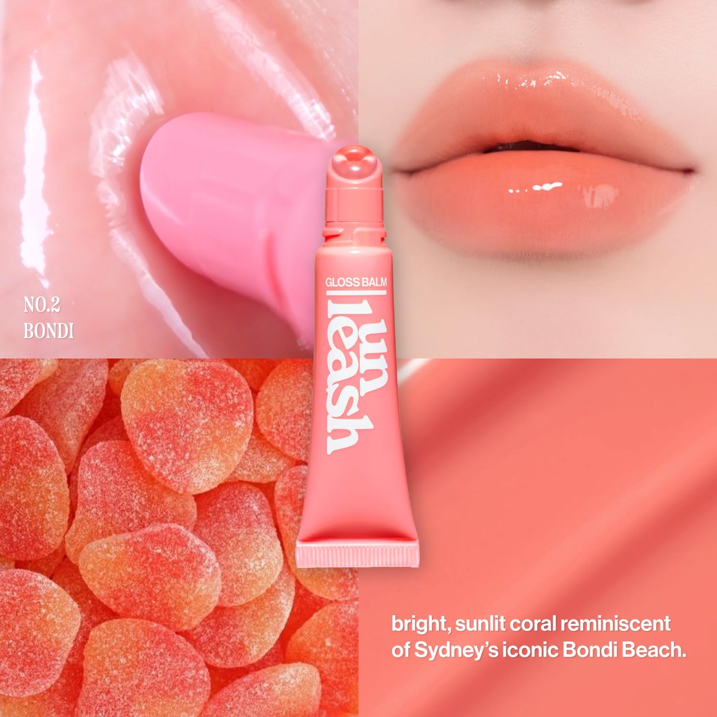 UNLEASHIA Sunset Dazzle Lip Gloss Balm, Hydrating Tinted Lip Balm with Glossy Shimmer, Lightweight & Moisturizing Vegan Formula with Peptides Beauty and Personal Care UNLEASHIA