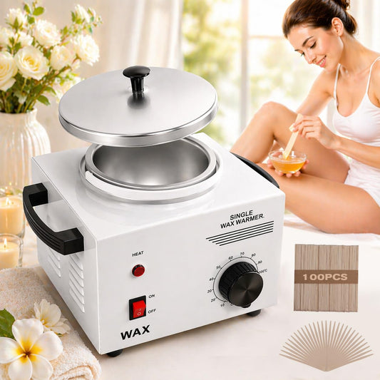 Podoy Wax Warmer for Hair Removal, Professional Single Wax Warmer Pot Melter Heater with Adjustable Temperature Set, Home Spa & Salon Electric Waxing Beauty and Personal Care Podoy