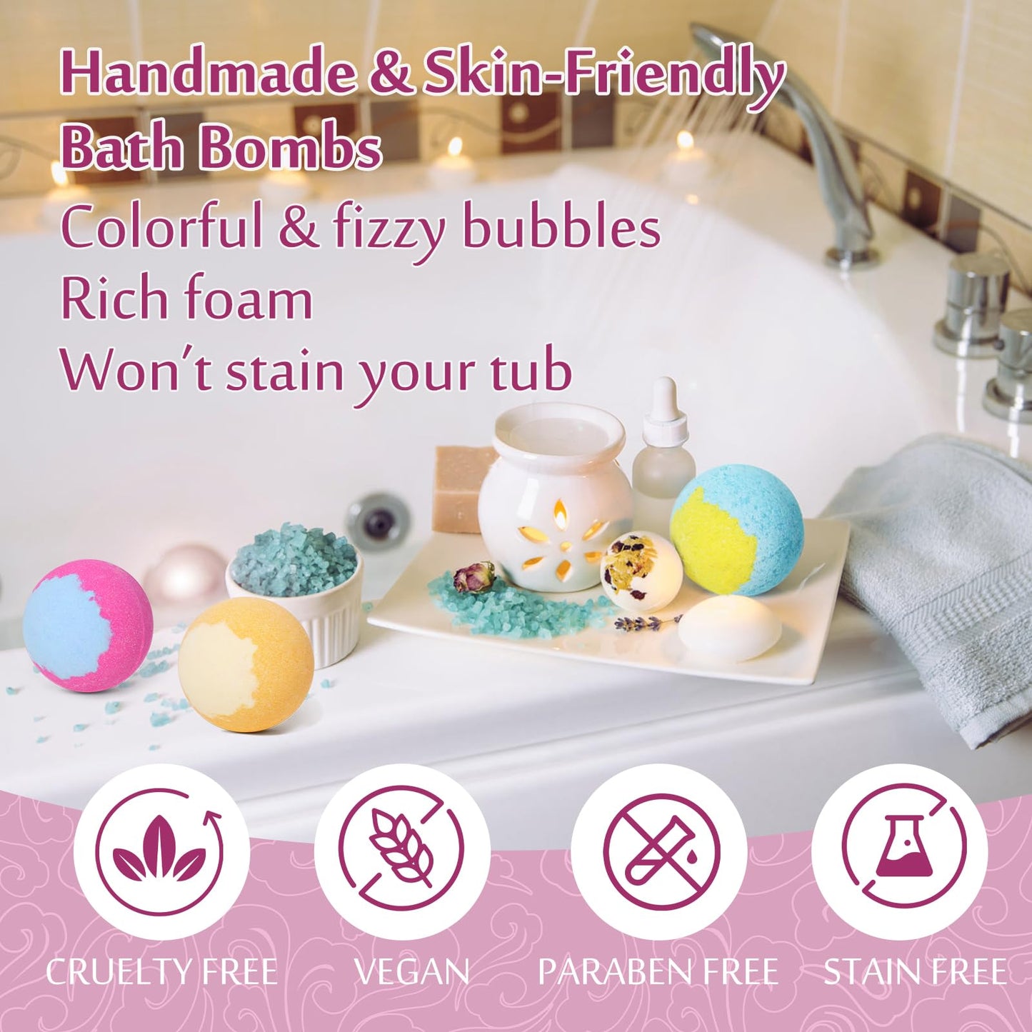Bath Bombs for Women, 20 Bath Bombs Gift Set with Shea Butter Moisturizing & Essential Oils, Mothers Day Gifts for Mom, Women, Her/Him, Girlfriend Beauty and Personal Care Lisotera