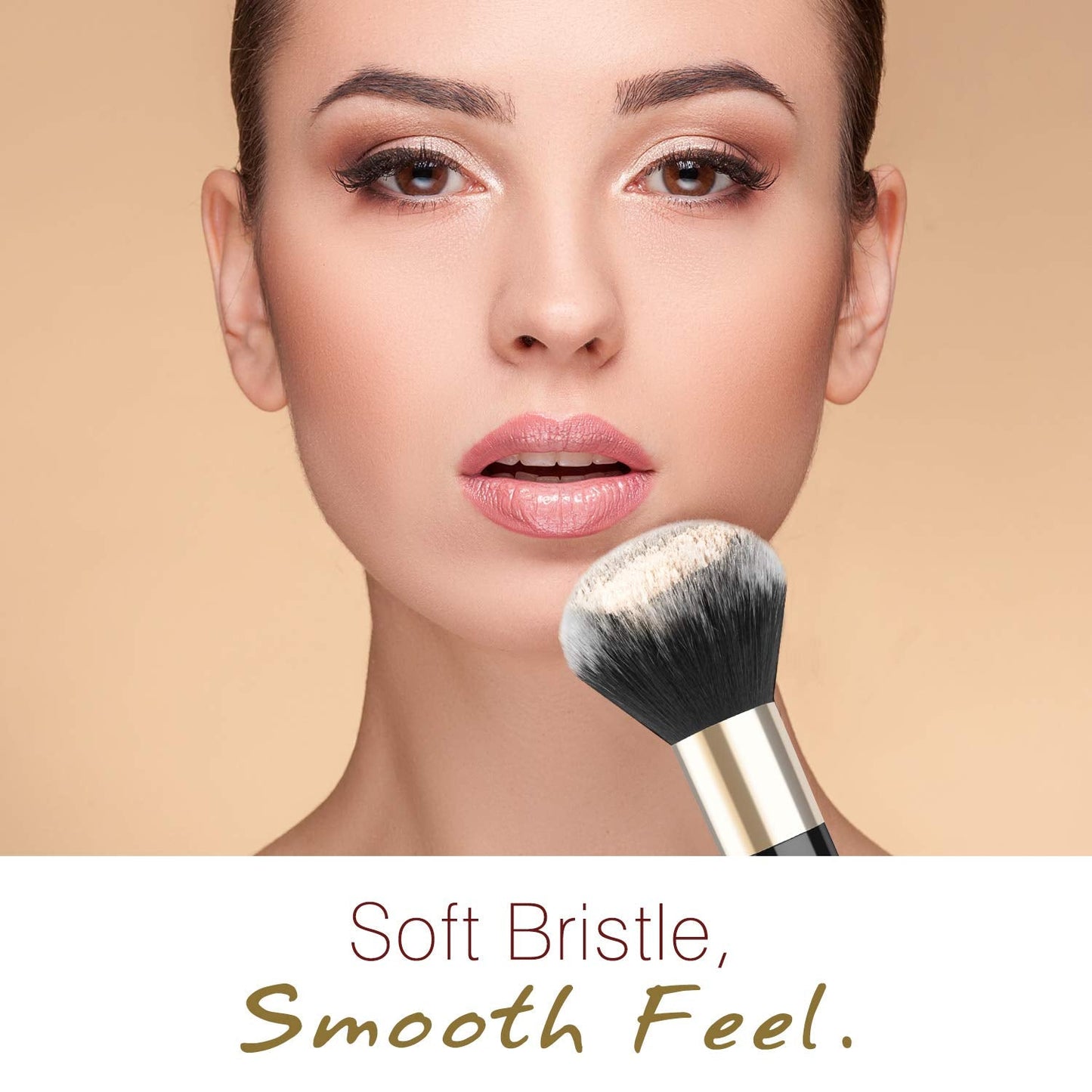 Luxspire Powder Makeup Brush, Flat Kabuki Brush, Single Large Makeup Brush Soft Face Mineral Powder Foundation Brush Blush Brush for Blending Makeup Beauty & Personal Care Luxspire