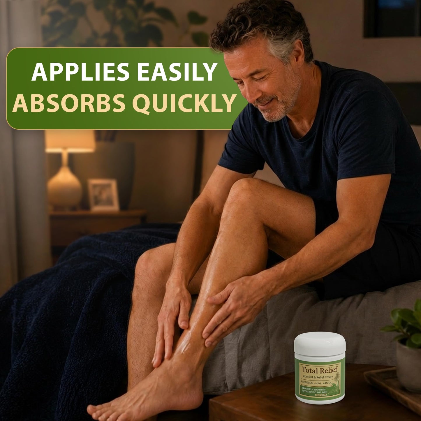 HiRelief Official Total Relief - Magnesium Cream - Soothing Topical Lotion for Muscles, Joints & Legs - Magnesium Chloride with MSM, Arnica & B6 Beauty and Personal Care HiRelief