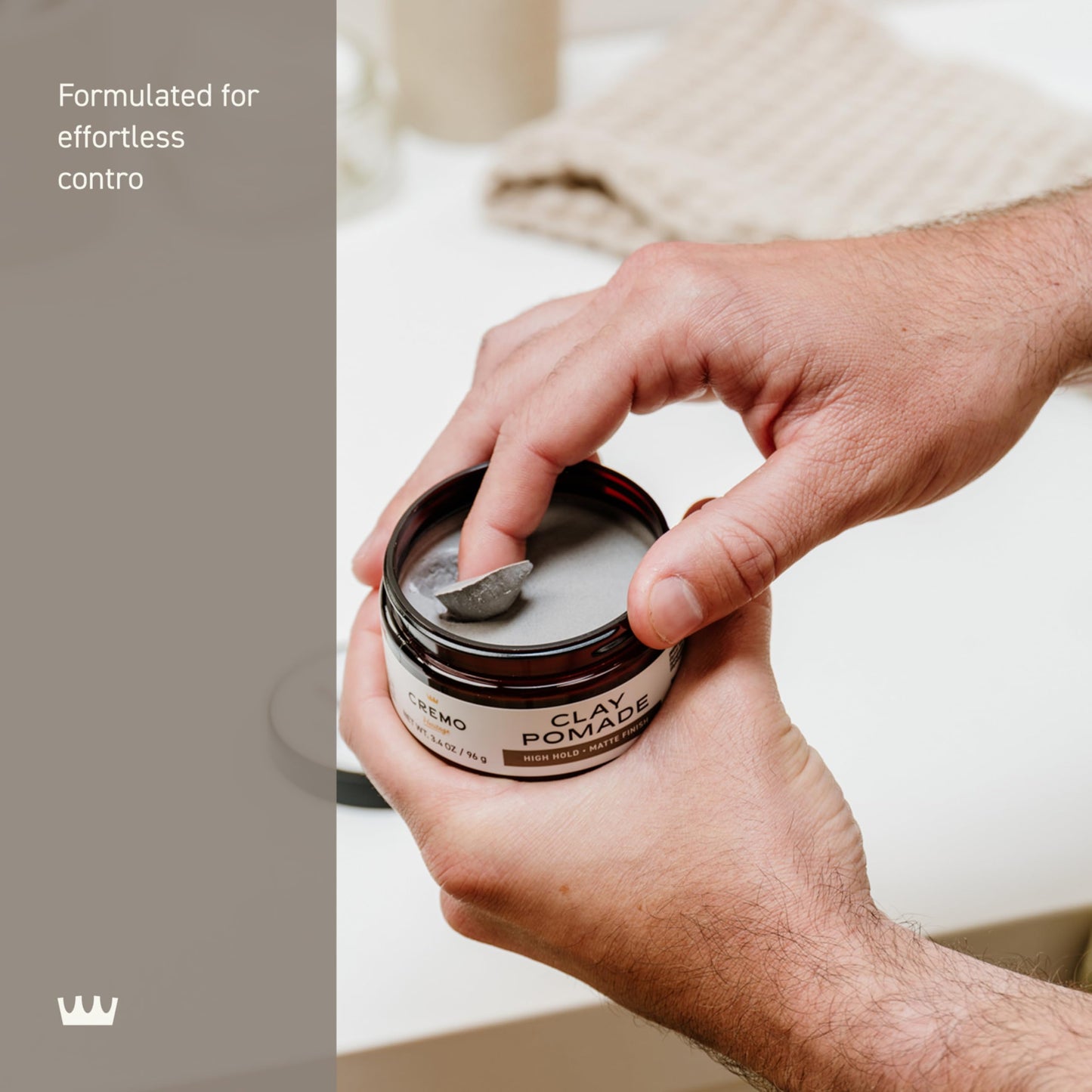 Cremo Hair Styling Clay, Premium Barber Grade Sculpting Clay for Hair Styling, 3.4 Oz Beauty & Personal Care Cremo