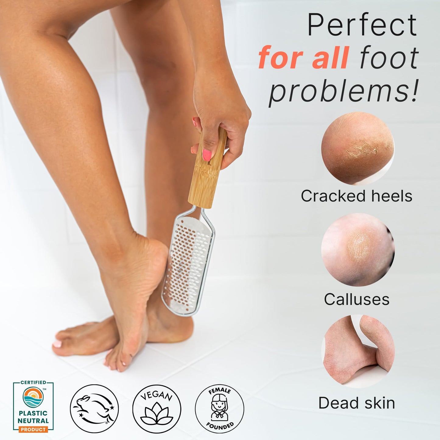 Foot File - Callus Remover Tool for Dead Skin Removal, at Home Pedicure Tools, Foot Rasp Callus Remover Feet and Heels, Smooth Soft Feet Using a Beauty & Personal Care Beauty by Earth