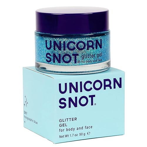 Unicorn Snot Face & Body Glitter Gel - Cosmetic-Grade Holographic Glitter - Stocking Stuffers for Women, Gifts for Teen Girls - Safe for Face, Easy Beauty & Personal Care UNICORN SNOT