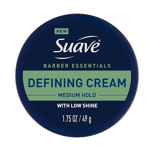 Suave Hair Cream Barber Essentials Defining Cream for Men, Medium Hold and Low Shine, Long-Lasting Barber Quality Results, 1.75 oz Beauty & Personal Care Suave