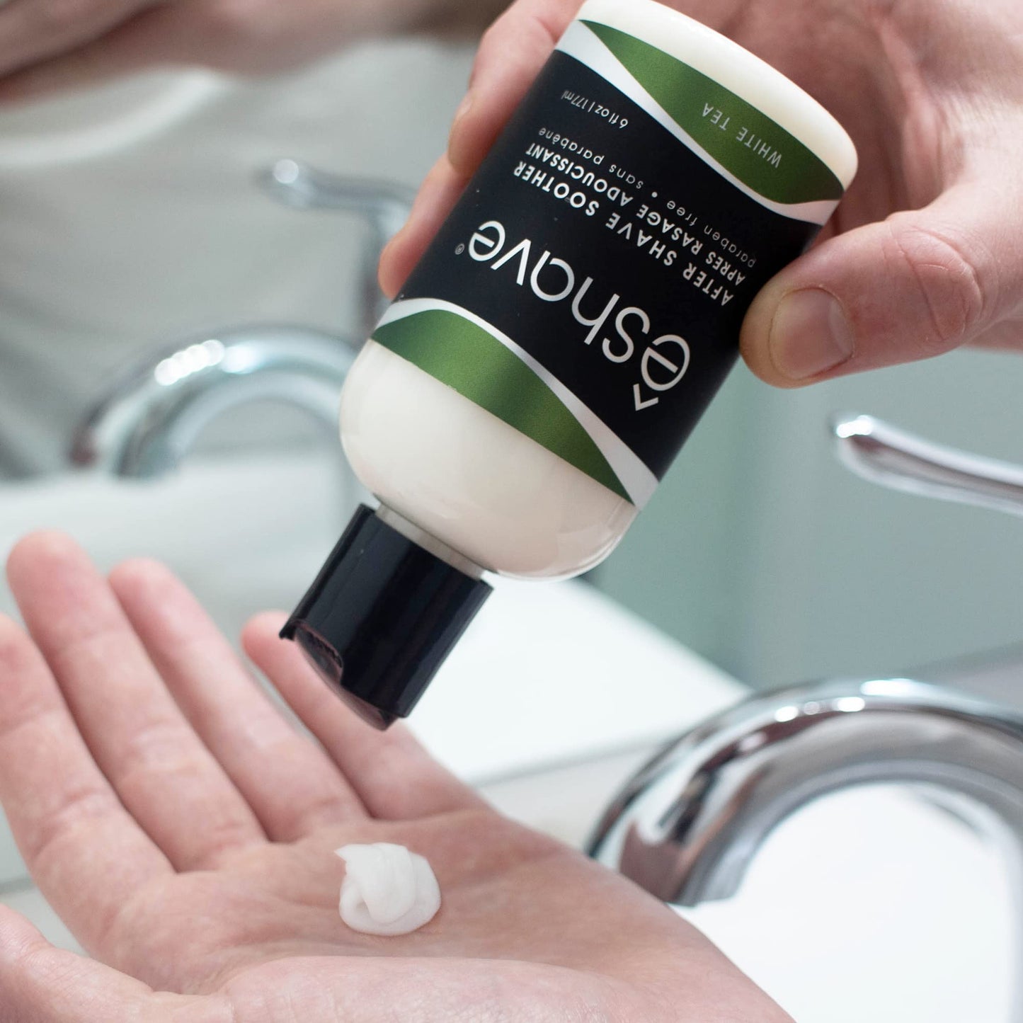 eShave Luxury After Shave Balm for Men-After Shave Lotion Soothes Razor Burn- Deep Moisturizes Skin- All-Natural Vegan After Shave Cream Calming White Beauty and Personal Care eShave